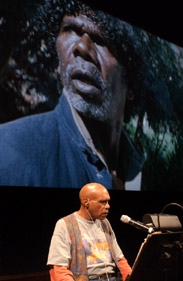 Archie Roach singing live at the Adelaide Arts Festival 2002. © James Guerts