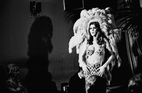 The ‘fabulous’ Carlotta performing at Les Girls, Kings Cross, in The Naked Bunyip