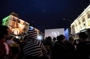 Viewing films in the Piazza Grande at the 61st Locarno International Film Festival