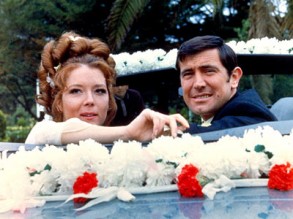 Tracy (Diana Rigg) and James Bond (George Lazenby) in On Her Majesty’s Secret Service