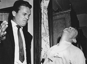 Hammer (Ralph Meeker) is Kiss Me Deadly's quester with no qualms about violence.