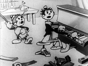 Tom and Jerry, from Van Beuren Studios' Piano Tooners (1932)
